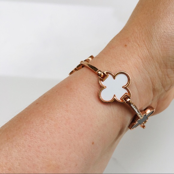 🔴 SOLD 🔴 Bracelet 14k rose gold black white - Picture 4 of 7